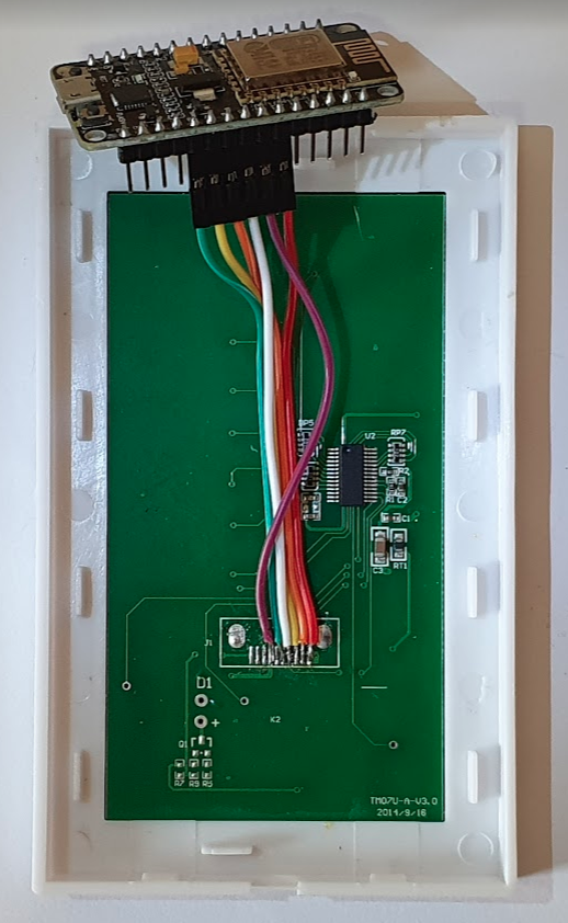 ESP8266 hooked to Touch Panel Board